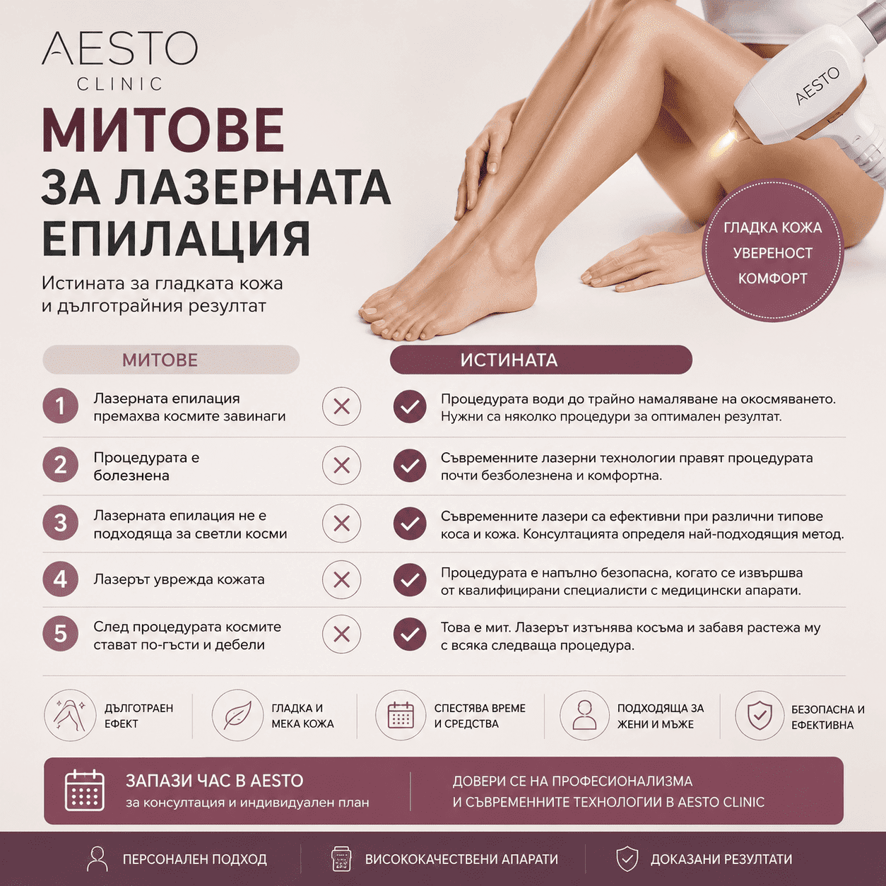 Митове за лазерната епилация